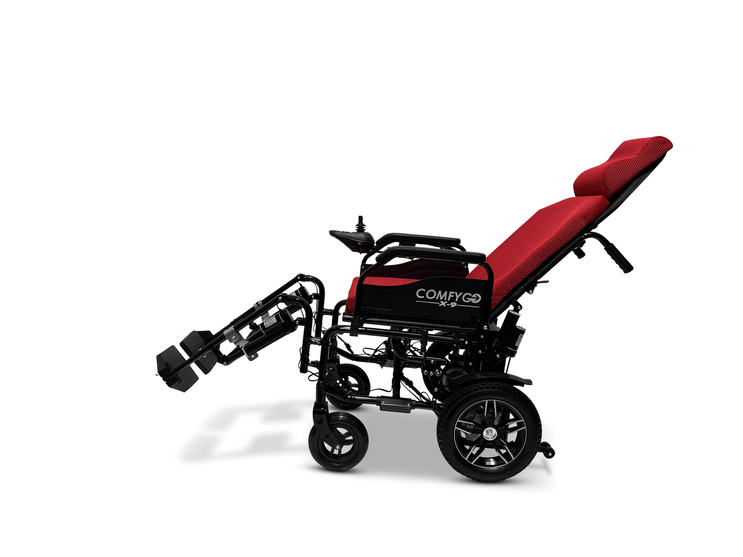 X-9 Remote Controlled Electric Wheelchair, Automatic Reclining Backrest & Lifting Leg Rests