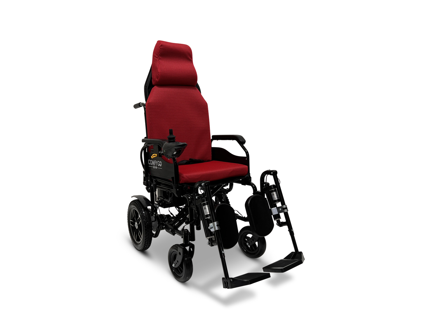 X-9 Remote Controlled Electric Wheelchair, Automatic Reclining Backrest & Lifting Leg Rests