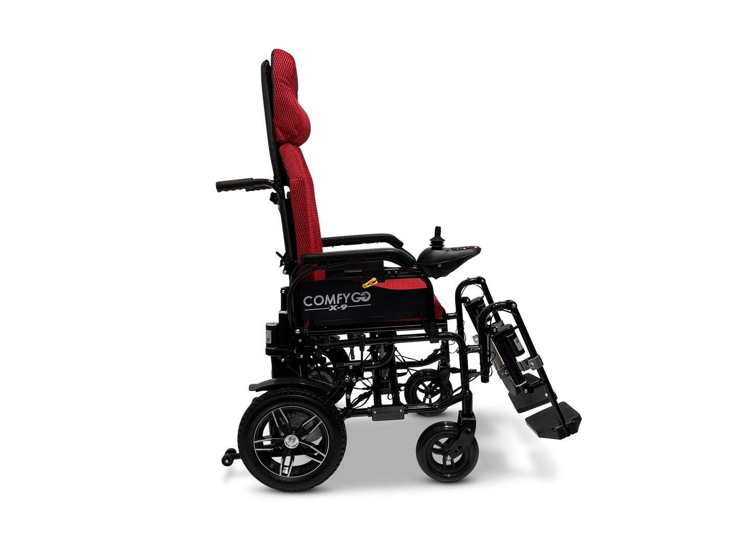X-9 Remote Controlled Electric Wheelchair, Automatic Reclining Backrest & Lifting Leg Rests