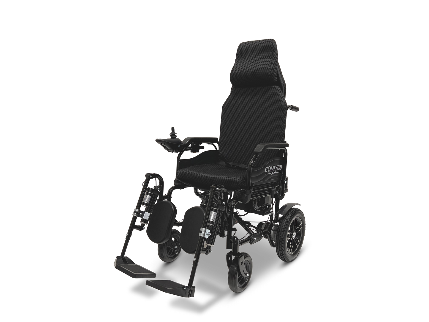 X-9 Remote Controlled Electric Wheelchair, Automatic Reclining Backrest & Lifting Leg Rests
