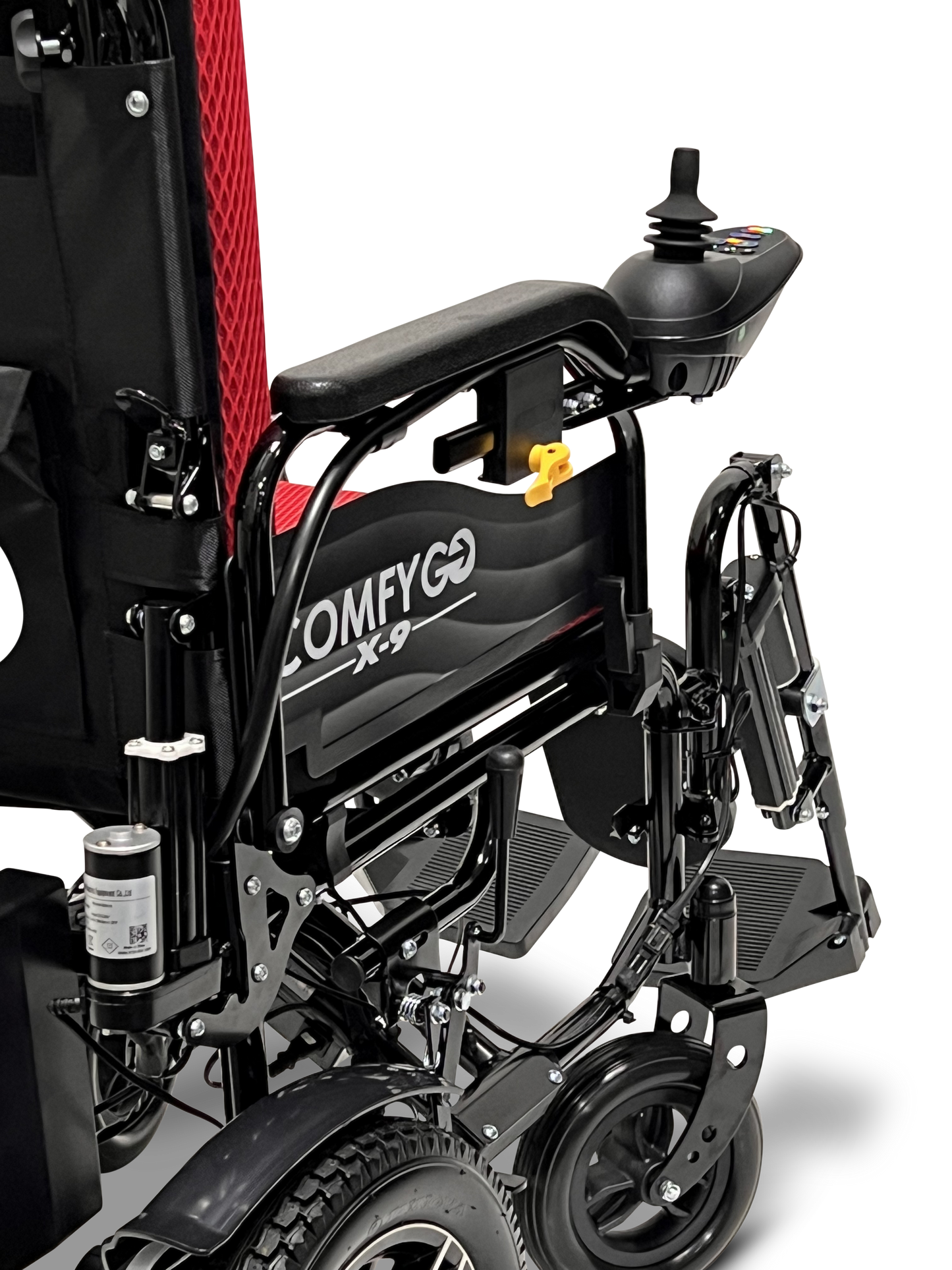 X-9 Remote Controlled Electric Wheelchair, Automatic Reclining Backrest & Lifting Leg Rests