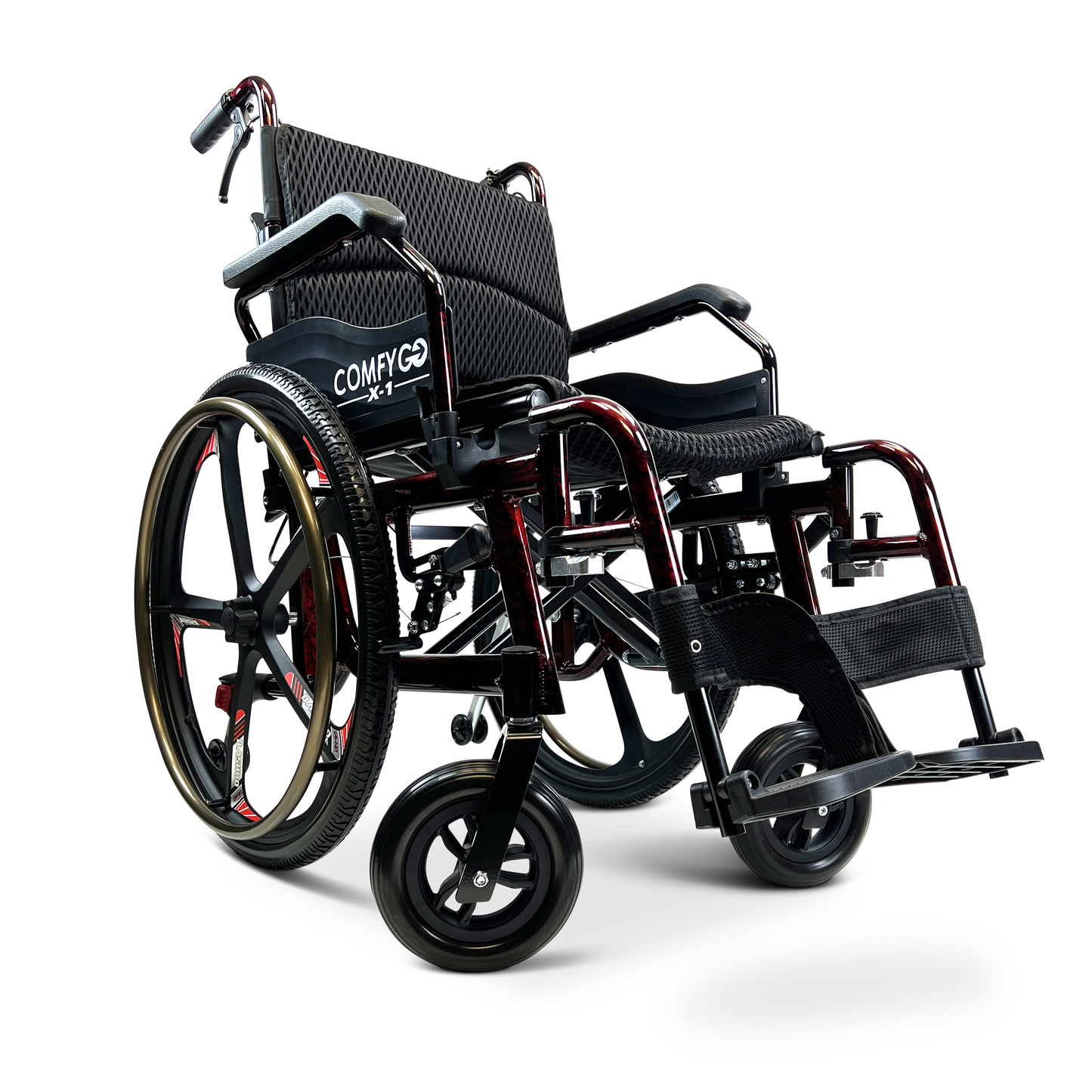 X-1 Lightweight Manual Wheelchair with Quick-Detach Wheels