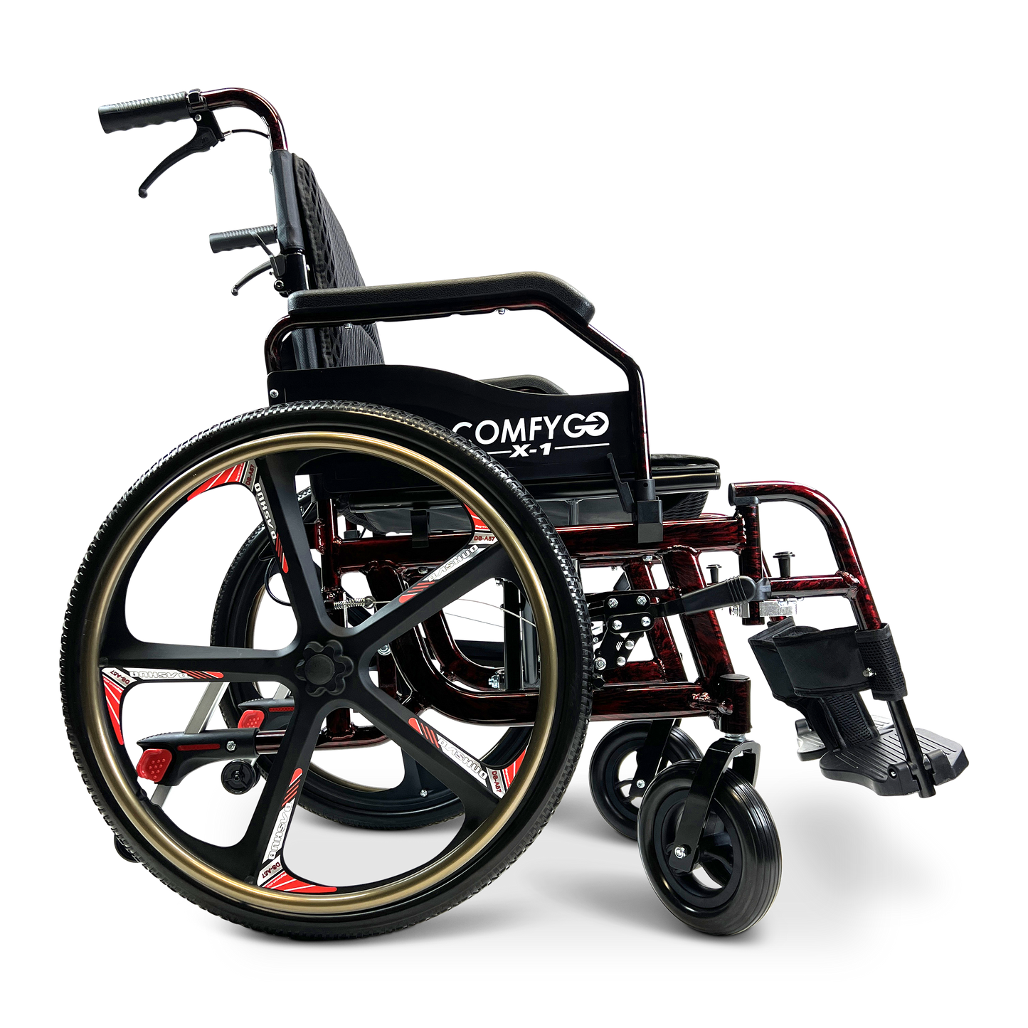 X-1 Lightweight Manual Wheelchair with Quick-Detach Wheels
