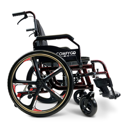 X-1 Lightweight Manual Wheelchair with Quick-Detach Wheels