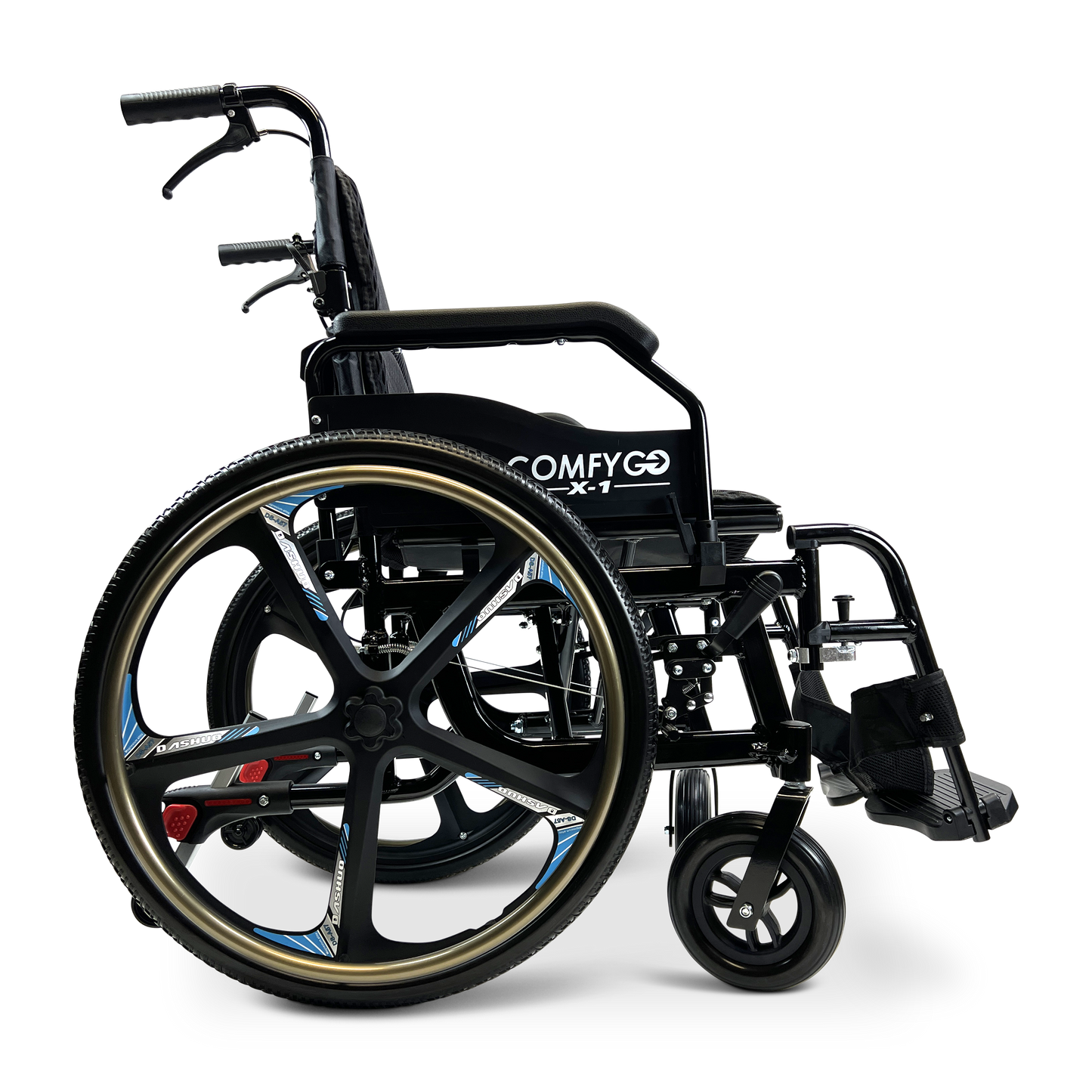 X-1 Lightweight Manual Wheelchair with Quick-Detach Wheels