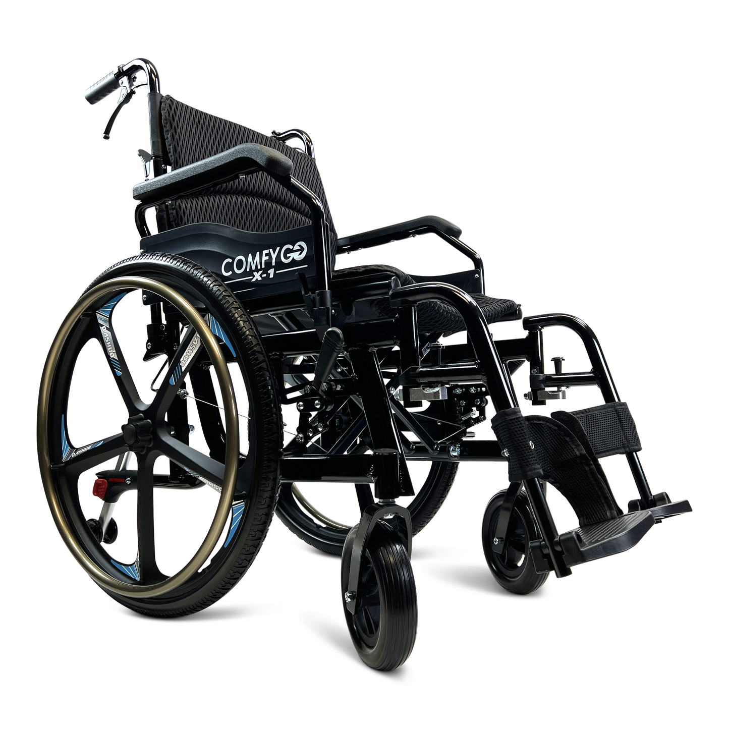 X-1 Lightweight Manual Wheelchair with Quick-Detach Wheels