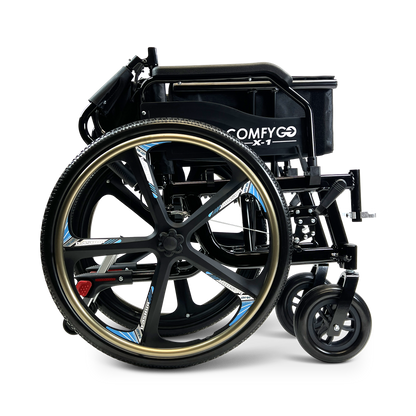 X-1 Lightweight Manual Wheelchair with Quick-Detach Wheels