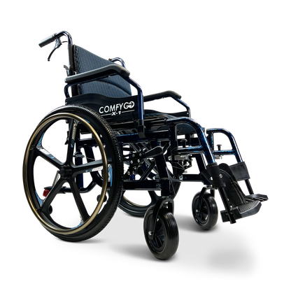 X-1 Lightweight Manual Wheelchair with Quick-Detach Wheels