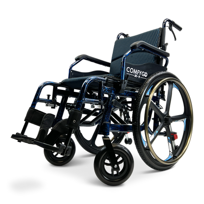 X-1 Lightweight Manual Wheelchair with Quick-Detach Wheels