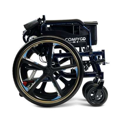 X-1 Lightweight Manual Wheelchair with Quick-Detach Wheels