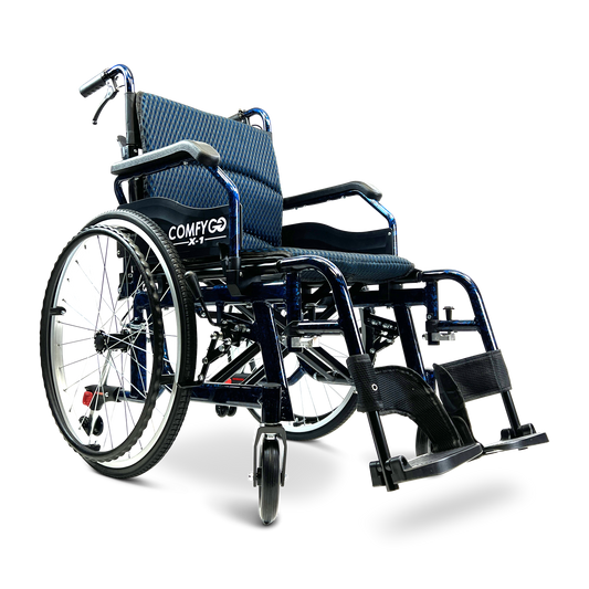 X-1 Lightweight Manual Wheelchair with Quick-Detach Wheels