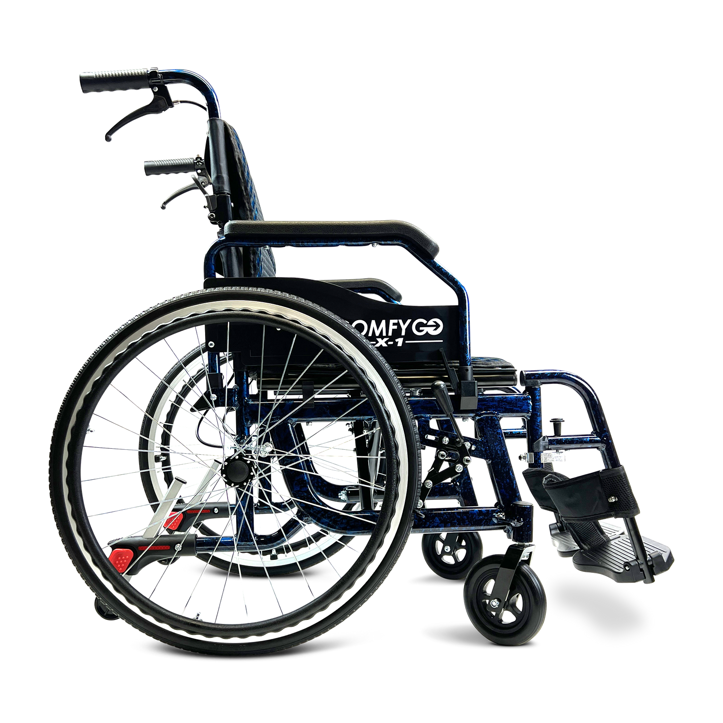 X-1 Lightweight Manual Wheelchair with Quick-Detach Wheels
