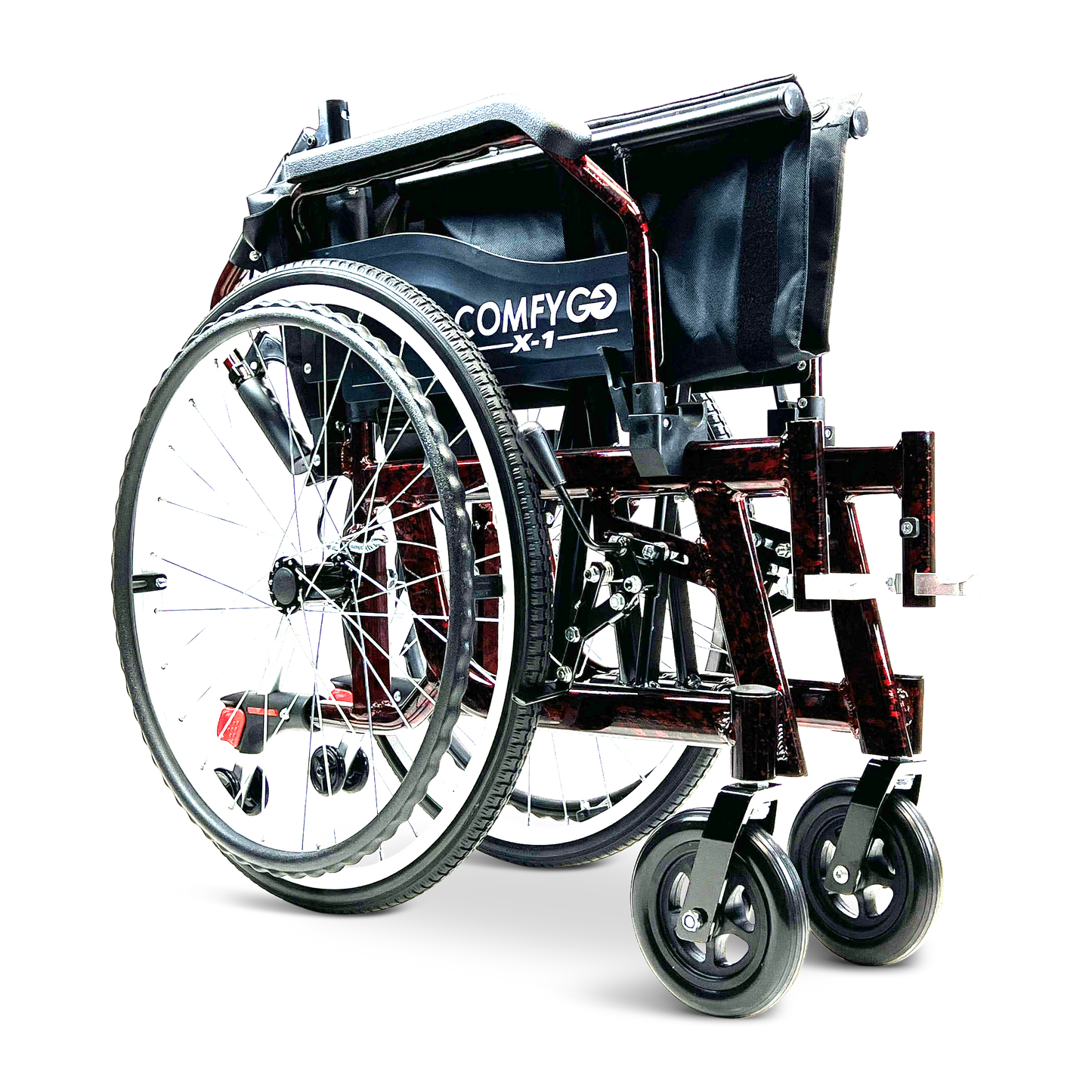 X-1 Lightweight Manual Wheelchair with Quick-Detach Wheels