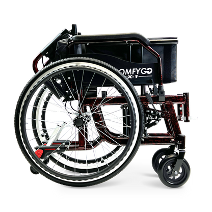 X-1 Lightweight Manual Wheelchair with Quick-Detach Wheels