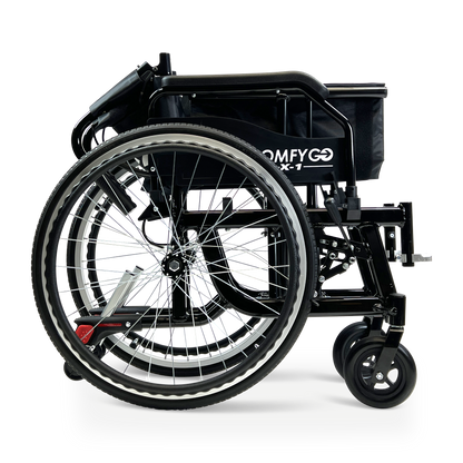 X-1 Lightweight Manual Wheelchair with Quick-Detach Wheels